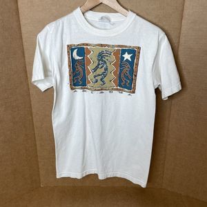 Vintage Arizona Graphic T-Shirt, Small, White, Pro Weight Heavy Tee Short Sleeve